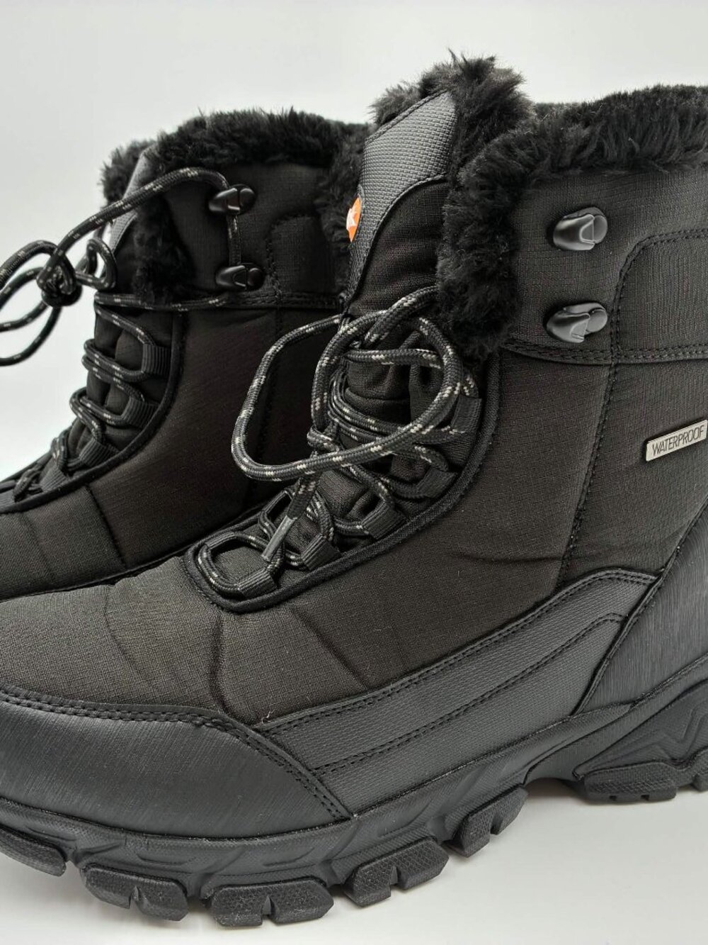 Shulook Waterproof Winter Boots Black Fur Lined Size 9.5
